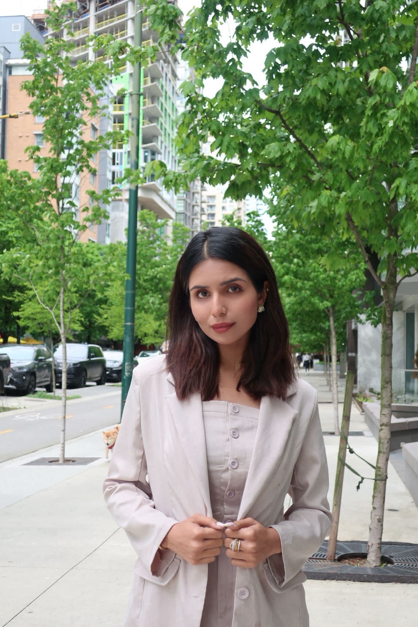 Anisha, founder of Coaching with Anisha, at her workspace